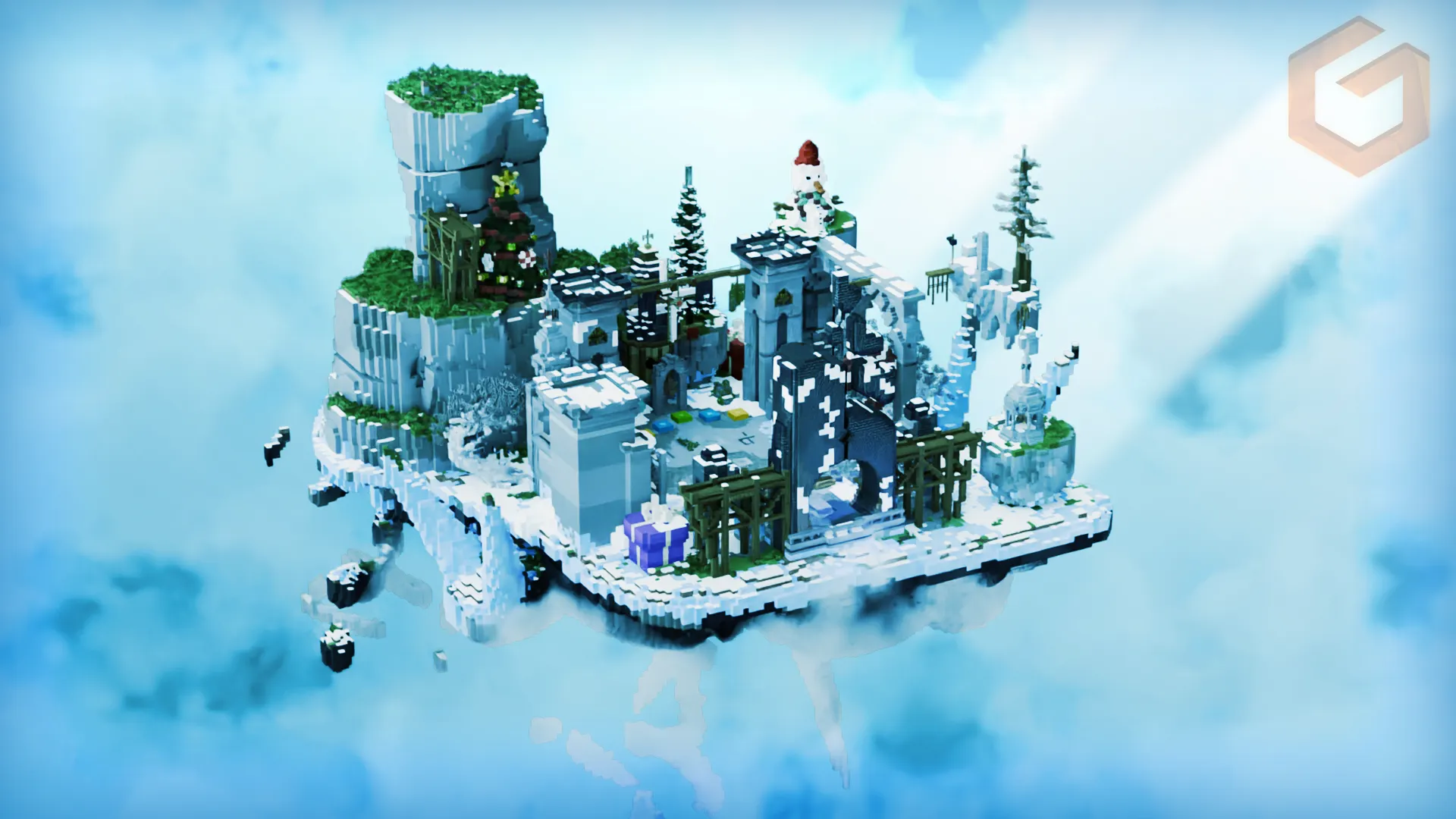 大厅地图 | Lobby Spawn – 150×150, 3x Season-我的世界MC资源网